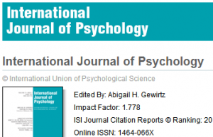 期刊International Journal of Psychology投稿实战